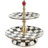 Mackenzie-Childs Courtly Check Two-Tier Cake Stand 25.4cm