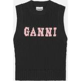 Women Vests on sale Ganni Cotton-Blend Jacquard Rope Vest