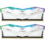 TeamGroup DDR5 RAM Memory TeamGroup T-Force Delta RGB White DDR5 6000MHz 2x16GB ECC (FF4D532G6000HC38ADC01)
