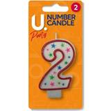 The Home Fusion Company 2 Birthday Number Stars Cake Decoration