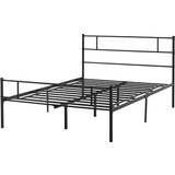 Double Beds Bed Frames on sale Homcom Solid Bedstead Base 143x197cm