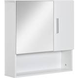 MDF Bathroom Mirror Cabinets kleankin (834-347WT)