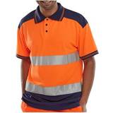 Click Beeswift Hi-Vis Work Polo Shirt Orange/Navy