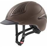 Brown Riding Helmets Uvex Reithelm EXXENTIAL II mocca mat