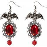 Ruby Earrings Widmann Red Gems Bat Earrings pair bat earrings red gems vampire dracula accessory