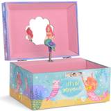 Jewelkeeper girl's musical rainbow mermaid jewelry box, gold foil design, over t