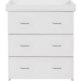 Retractable Drawers Changing Tables Babymore Caro Chest Changer White Wash
