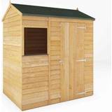 Sheds Mercia Garden Products 6 X 4 Ft Overlap Reverse Apex Shed (Building Area )