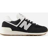 New Balance 574 Shoes New Balance Unisex 574 in Black/White Suede/Mesh