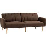 2 Seater - Sofa Beds Sofas Homcom Upholstered Loveseat Sofa 198.8cm 2 Seater