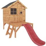 Slide Playhouse Mercia Garden Products Snug Playhouse with Tower & Slide