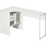 White Writing Desks Homcom L-Shaped Corner Writing Desk 60x120cm
