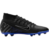Men Football Shoes Nike Mercurial Superfly 9 Club MG - Black/Hyper Royal/Chrome