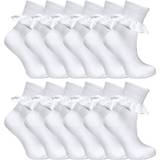 Cotton Socks Sock Snob Pair Multipack White Frilly Lace