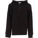 Calvin Klein Sweatshirts Children's Clothing Calvin Klein Kid's Rib Blocking Badge Zip-Up Hoodie - Black