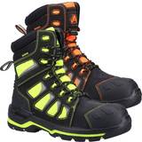 Men Safety Boots Amblers Beacon Safety Work Boots Black/Orange