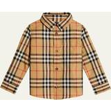 M Shirts Children's Clothing Burberry Kids Baby Vintage Check cotton shirt multicoloured