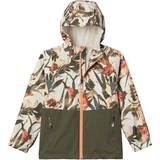 Florals Rain Jackets Columbia Kid's Dalby Springs Jacket - Chalk Floriculture/Stone Green