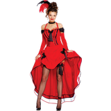 Fiestas Guirca Cancan Costume with Black Bows for Women
