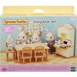 Dollhouse Accessories - Plastic Dolls & Doll Houses Sylvanian Families Dining Room Set 5340