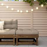 Wood Outdoor Stools Garden & Outdoor Furniture vidaXL Garden Footstool with Honey