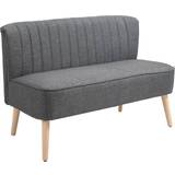 Homcom Linen-Feel Double Sofa 117cm 2 Seater