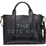 Black Handbags Marc Jacobs The Leather Medium Tote Bag - Black