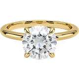Brilliant Earth Moissanite Elodie Solitaire Ring - Gold/Transparent