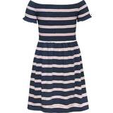 XS Dresses Children's Clothing Tommy Hilfiger Kids' Smocked Stripe Dress - Cobalt Sapphire Fresh Pink Stripe