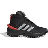 adidas Kid's Fortatrail Shoes - Core Black/Silver Metallic/Bright Red