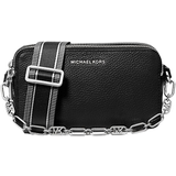 Michael Kors Jet Set Small Pebbled Leather Double Zip Camera Bag - Black
