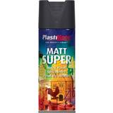 Black Spray Paints Plasti-Kote Matt Super Spray Black 400ml