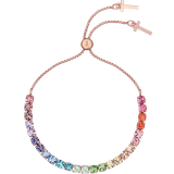 Brass Bracelets Ted Baker Melrah Icon Slider Bracelet - Rose Gold/Rainbow