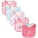 Drool Bibs on sale Luvable Friends cotton terry drooler bibs with peva back 5pk, butterfly