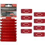 Red StealthMounts Milwaukee PACKOUT Mounting Feet Pack of 8