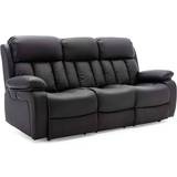 3 Seater - Leather Sofas More4Homes Chester Electric High Back Luxury Sofa 211cm 3 Seater