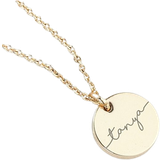Belcher Chains Necklaces Treat Republic Personalised Disc Necklace - Rose Gold