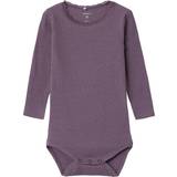 Elastane Bodysuits Children's Clothing Name It Kab LS Body - Arctic Dusk (13198038)