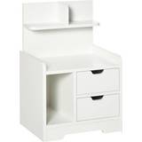 White Bedside Tables Homcom Nightstand Bedside Table 30x40cm