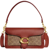 Brown Handbags Coach Tabby Shoulder Bag 26 In Signature Canvas - Brass/Tan/Rust