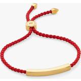 Monica Vinader Linear Friendship Bracelet - Red/Gold