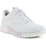 Ecco Golf Shoes ecco STHREE BOA Women's Golf Shoe, White/Pink, Spikeless