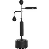 Homcom 3-in-1 Punching Bag with Stand with Speedballs, 360 Relax Bar, PU Bag