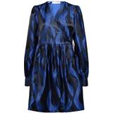Selected Joella Wrap Dress - Princess Blue