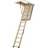 LuxFold Timber Loft Ladder Yellow