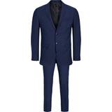 Blue - Men Suits Jack & Jones Solaris Super Slim Fit Suit - Blue/Medieval Blue