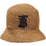 Burberry TB Raffia-Effect Bucket Hat - Beige