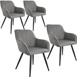 Grey Kitchen Chairs tectake Marilyn Kitchen Chair 82cm 4pcs