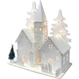 White Christmas Lamps Selections Village Scene with LEDs Christmas Lamp