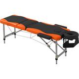 Massage Products Homcom Foldable Massage Table Salon SPA Bed orange